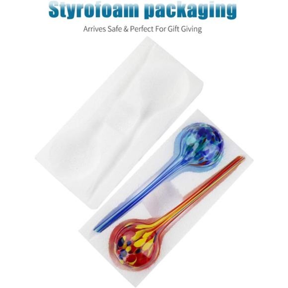 Plant Watering Globes, 2 Pieces Automatic Watering Bulbs with 2 Tags - Picture 4 of 8